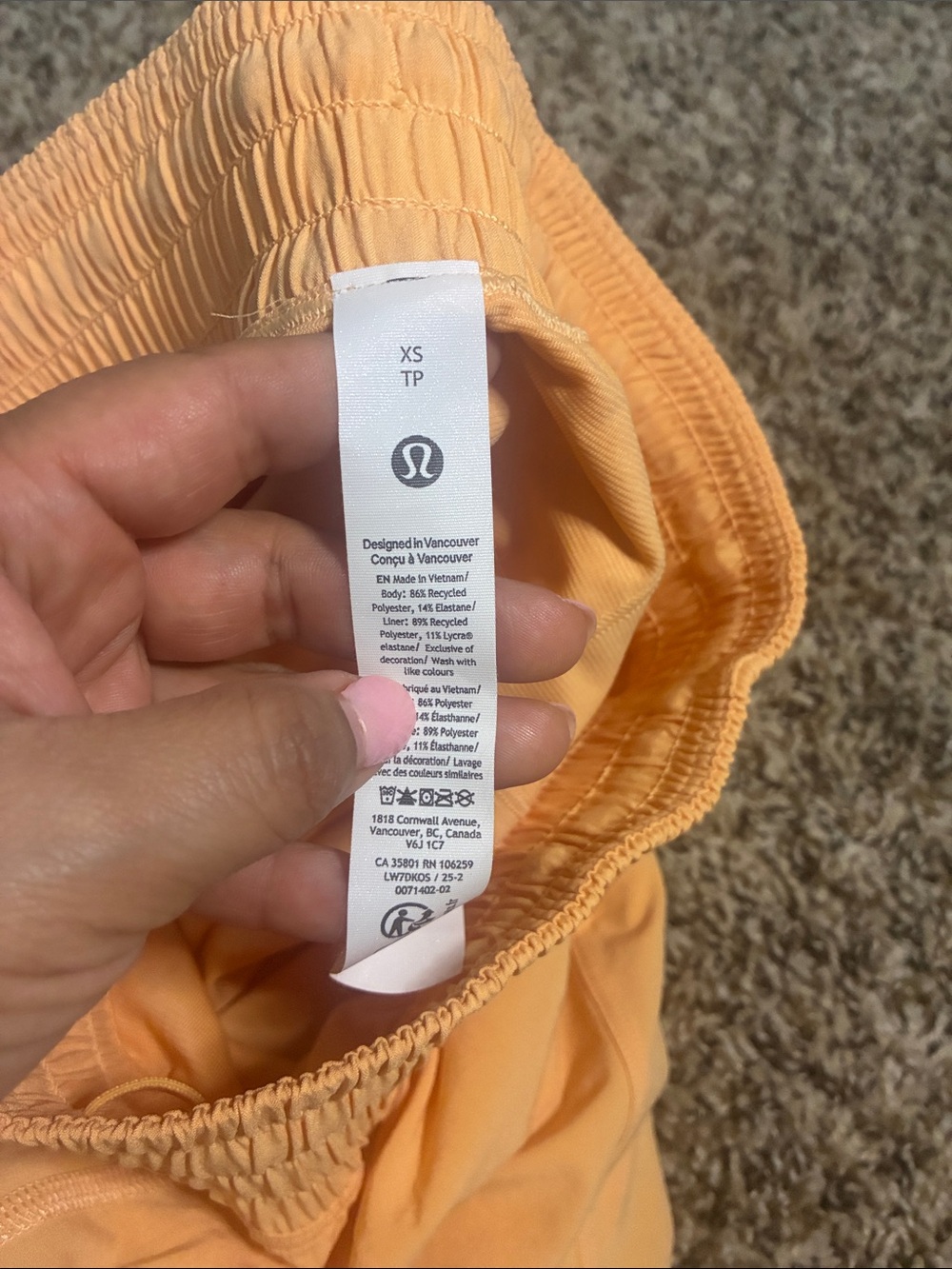 lululemon athletica Peach Performance Run Short - Picture 2 of 10